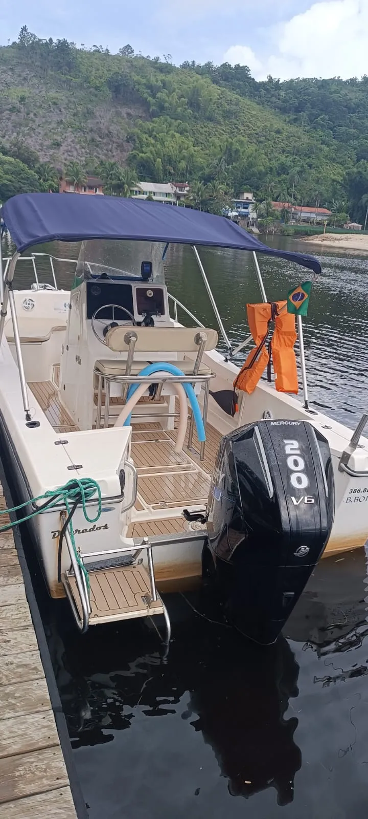 Lancha Fishing 22 pés - Foto 6 mostrando detalhes da embarcação
